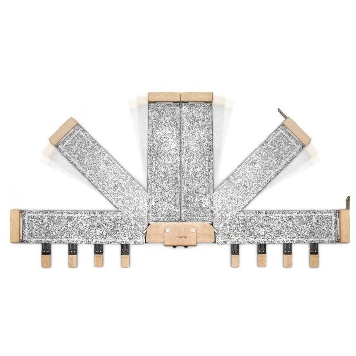 Appareil a raclette - HKoeNIG - WOD362 - 1400 W - Jusqu'a 8 personnes - Pierre a cuire base rotative - Design bois Appareil a raclette - HKoeNIG - WOD362 - 1400 W - Jusqu'a 8 personnes - Pierre a cuire base rotative - Design bois