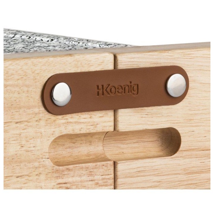 Appareil a raclette - HKoeNIG - WOD362 - 1400 W - Jusqu'a 8 personnes - Pierre a cuire base rotative - Design bois Appareil a raclette - HKoeNIG - WOD362 - 1400 W - Jusqu'a 8 personnes - Pierre a cuire base rotative - Design bois