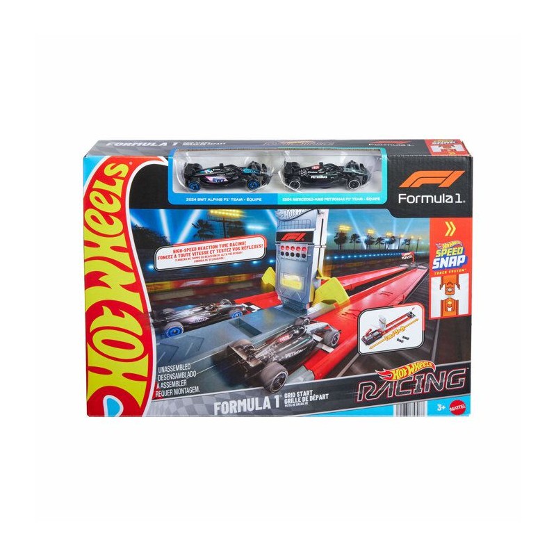 Ensemble véhicule de course et piste Hot Wheels JKM88 Multicolore