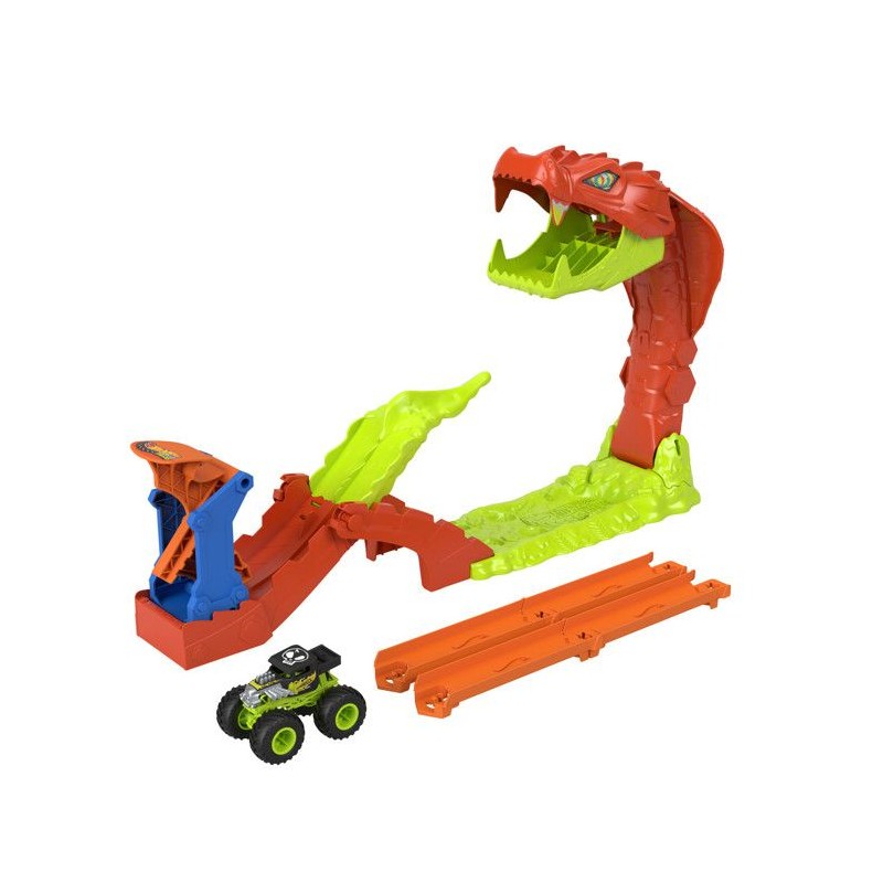 Coffret Monster Trucks - JJN44 - Bone Shaker inclus - 4 pistes 15 cm -