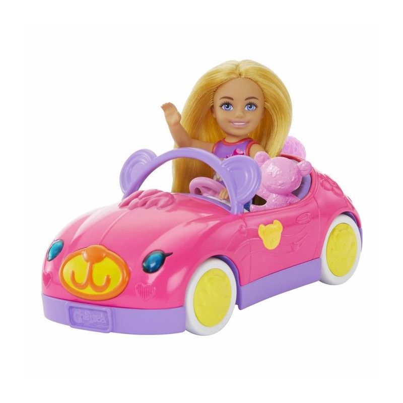 Poupée - HXN05 - Chelsea multicolore - Cabriolet ours en peluche - Lo
