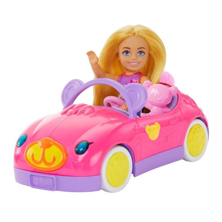 Poupée - HXN05 - Chelsea multicolore - Cabriolet ours en peluche - Lot 3 pieces Poupée - HXN05 - Chelsea multicolore - Cabriolet ours en peluche - Lot 3 pieces