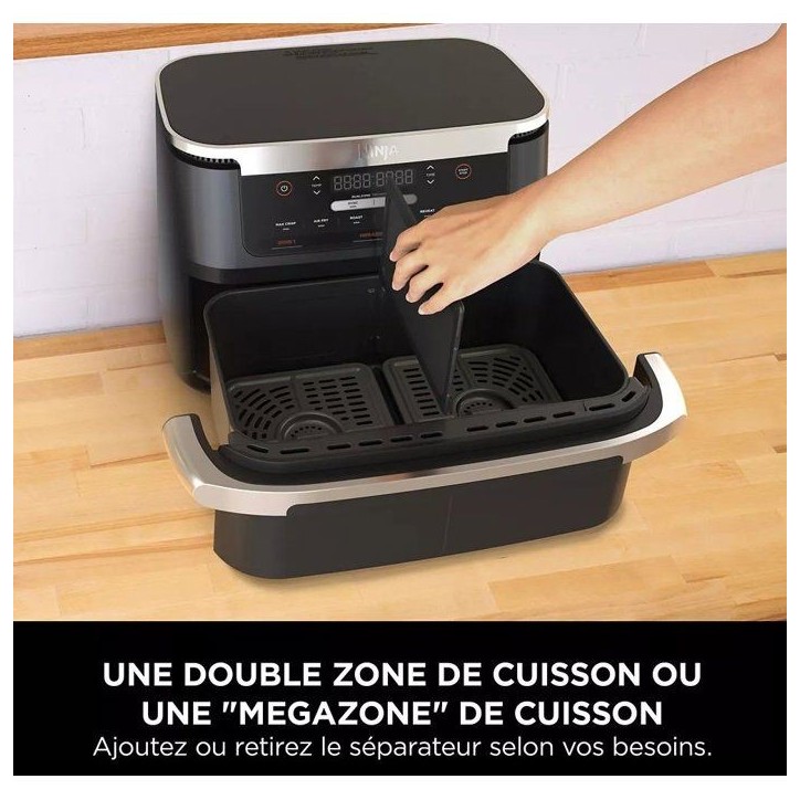 Friteuse sans huile NINJA - Foodi Max Dual Zone AF550EU - Capacité 6,6L - 2470W - Noir Friteuse sans huile NINJA - Foodi Max Dual Zone AF550EU - Capacité 6,6L - 2470W - Noir