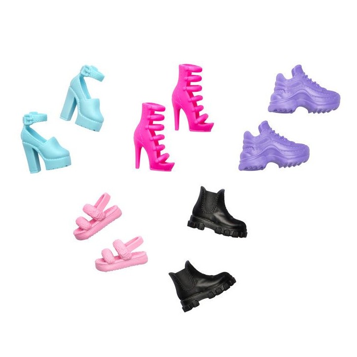 Chaussures Barbie - 5 paires - Barbie - HWV71 Chaussures Barbie - 5 paires - Barbie - HWV71