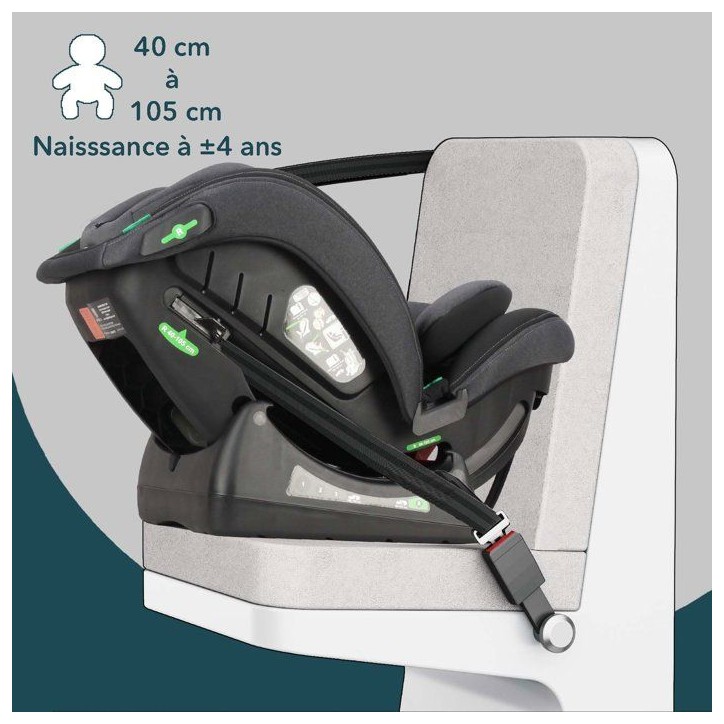 Siege auto réversible évolutif - BAMBISOL - AY913PLUSN - Groupe 0+/1/2/3 - I-Size - Inclinable - Réducteur - Noir Siege auto réversible évolutif - BAMBISOL - AY913PLUSN - Groupe 0+/1/2/3 - I-Size - Inclinable - Réducteur - Noir