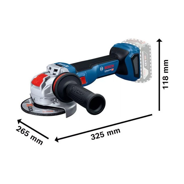 Meuleuse angulaire GWX 18V-11 S solo L X-LOCK - BOSCH - 06019N4200 Meuleuse angulaire GWX 18V-11 S solo L X-LOCK - BOSCH - 06019N4200