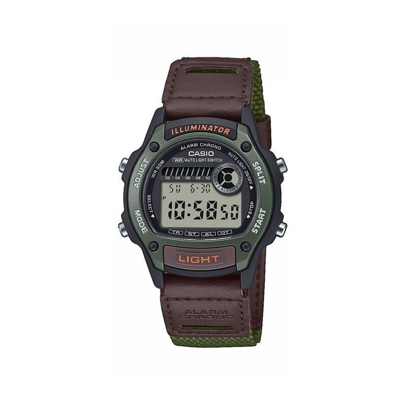Montre - CASIO - W-220HF - Mixte - Vert - Quartz - Digital