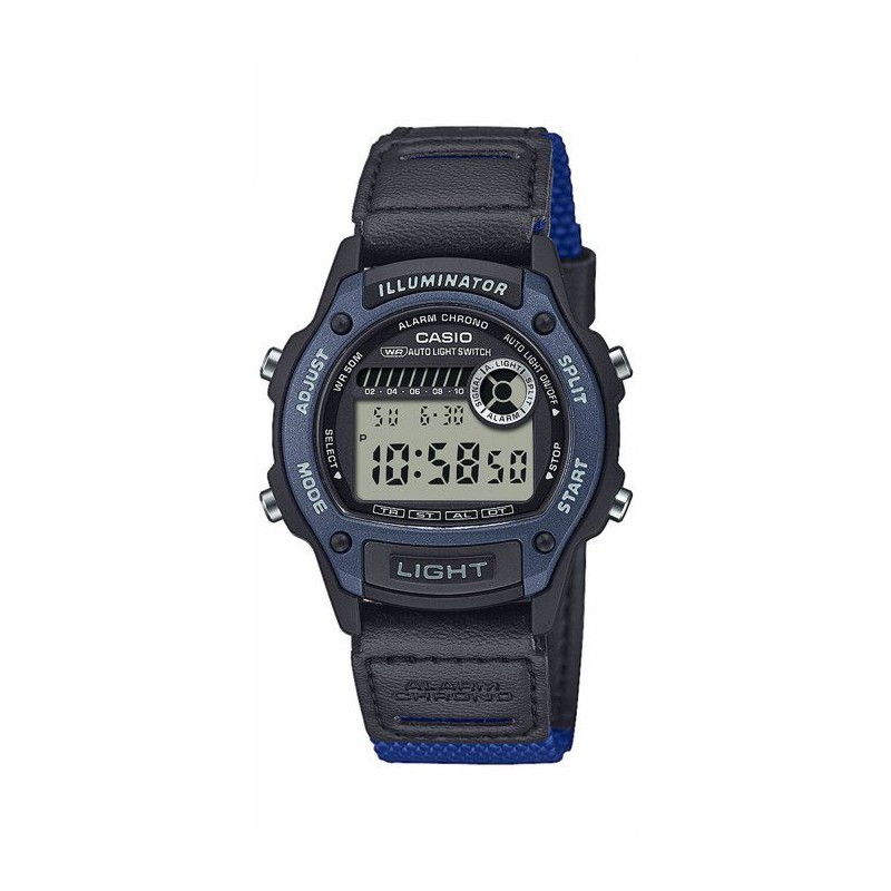 Montre - CASIO - W-220HF - Mixte - Bleu - Quartz - Digital