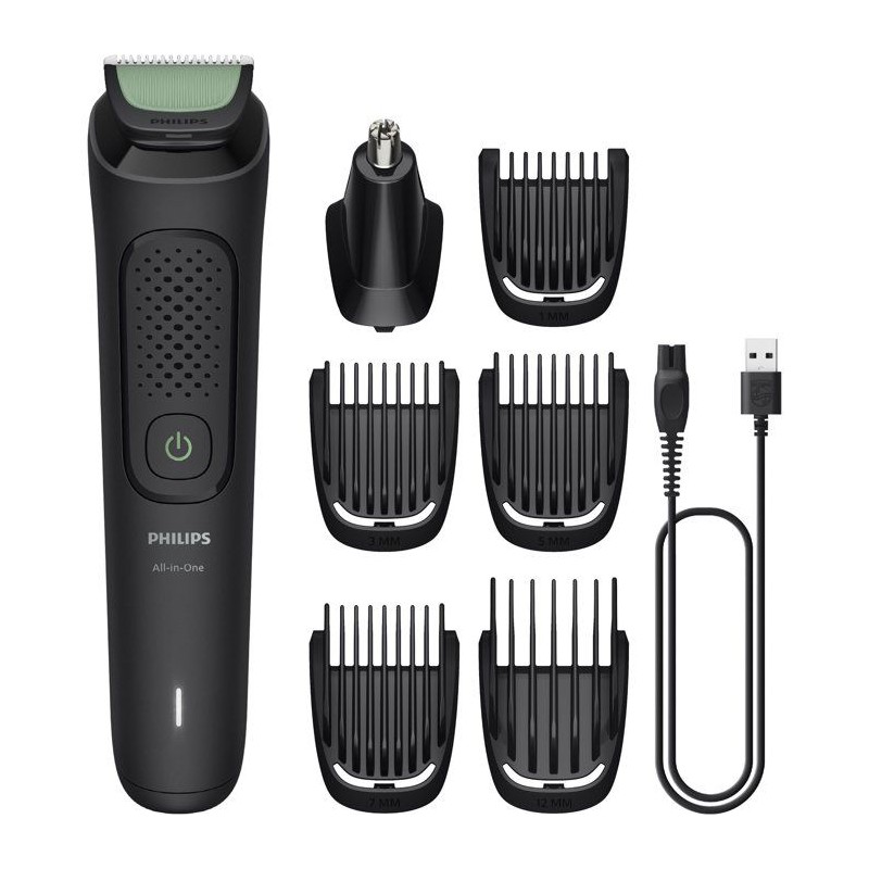 Tondeuse multi-usages - PHILIPS - Série 3000 - 7 en 1 - 6 hauteurs de