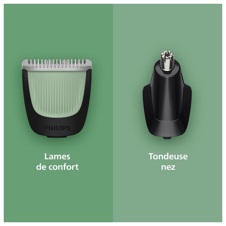 Tondeuse multi-usages - PHILIPS - Série 3000 - 7 en 1 - 6 hauteurs de coupe - Autonomie 60 min Tondeuse multi-usages - PHILIPS - Série 3000 - 7 en 1 - 6 hauteurs de coupe - Autonomie 60 min