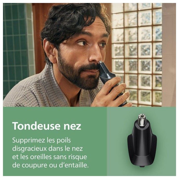 Tondeuse multi-usages - PHILIPS - Série 3000 - 7 en 1 - 6 hauteurs de coupe - Autonomie 60 min Tondeuse multi-usages - PHILIPS - Série 3000 - 7 en 1 - 6 hauteurs de coupe - Autonomie 60 min