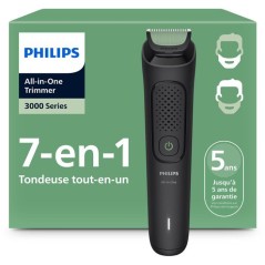 Tondeuse multi-usages - PHILIPS - Série 3000 - 7 en 1 - 6 hauteurs de