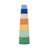 Badabulle Lot de 7 Tasses Empilables Numérotées - Jouets de Bain en