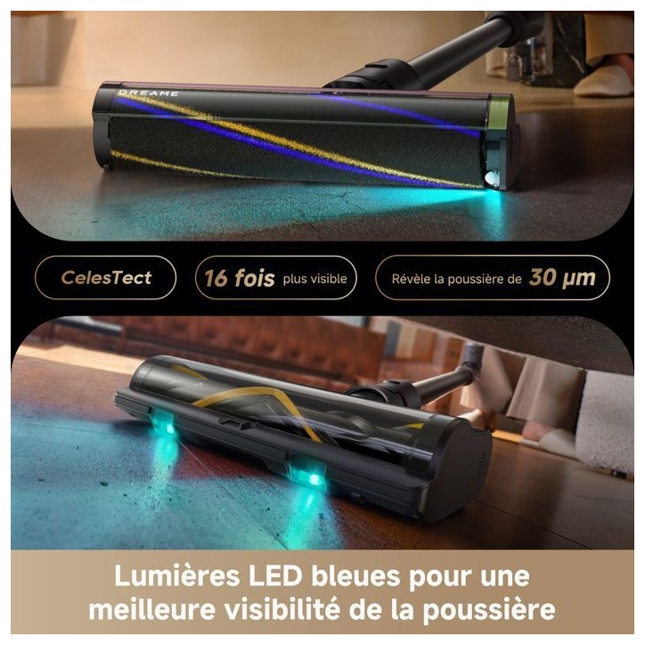 Dreame R20 Slim - Aspirateur Balai sans Fil - Puissance 24 kPa - Autonomie 90min - Écran LED - Compartiment a Poussiere de 0,5L Dreame R20 Slim - Aspirateur Balai sans Fil - Puissance 24 kPa - Autonomie 90min - Écran LED - Compartiment a Poussiere de 0,5L
