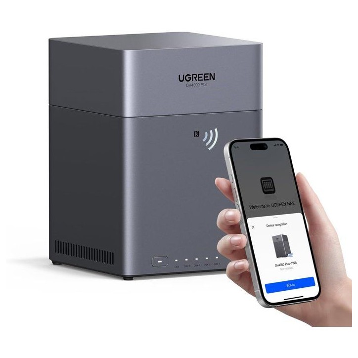 Serveur NAS - UGREEN - DH4300 Plus - 4 baies - 8 Go Serveur NAS - UGREEN - DH4300 Plus - 4 baies - 8 Go