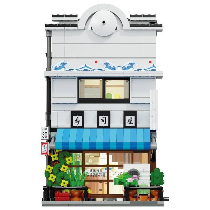 CADA Bâtiments - Jeu de construction - Magasin de Sushi Japonais - 1665 pieces - Des 14 ans - LED inclus CADA Bâtiments - Jeu de construction - Magasin de Sushi Japonais - 1665 pieces - Des 14 ans - LED inclus