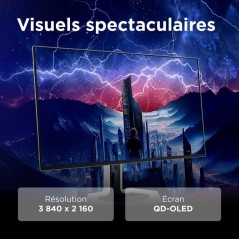 Ecran PC Gamer LENOVO Legion 32UD-10 - 31,5 - UHD - 240Hz - Dalle QD-O