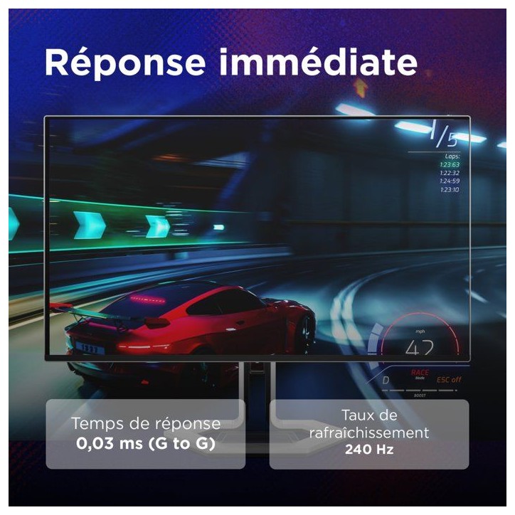Ecran PC Gamer LENOVO Legion 32UD-10 - 31,5 - UHD - 240Hz - Dalle QD-OLED - 0,03ms - HDR10 - Dolby Vision Ecran PC Gamer LENOVO Legion 32UD-10 - 31,5 - UHD - 240Hz - Dalle QD-OLED - 0,03ms - HDR10 - Dolby Vision