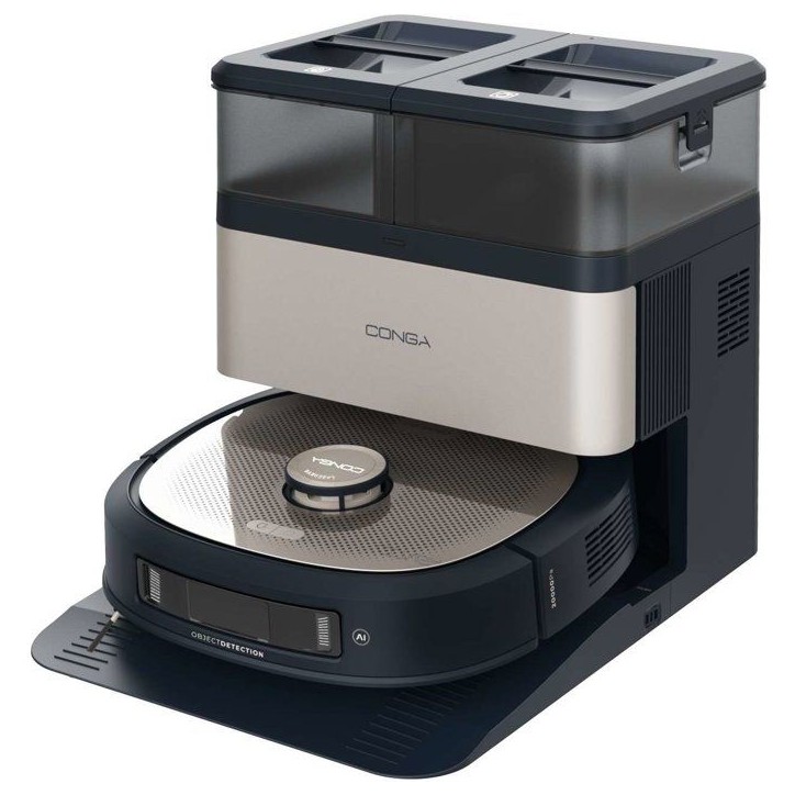 Aspirateur Robot Laveur - CECOTEC Conga Z100 - 20 000 Pa - Noir / Inox Aspirateur Robot Laveur - CECOTEC Conga Z100 - 20 000 Pa - Noir / Inox