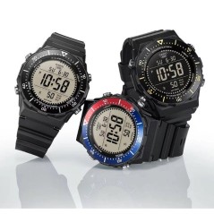 Montre - CASIO - AE-1700H - Homme - Noir/Bleu - Quartz - Digital
