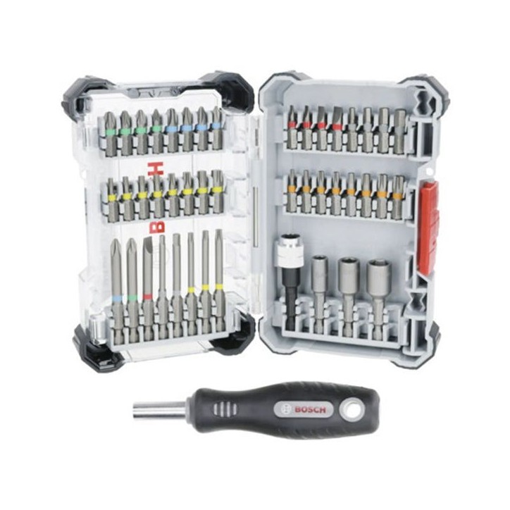 Coffret d'embouts de vissage Extra Hard, 44 pieces +1 Bosch Pro - 2607017733 Coffret d'embouts de vissage Extra Hard, 44 pieces +1 Bosch Pro - 2607017733