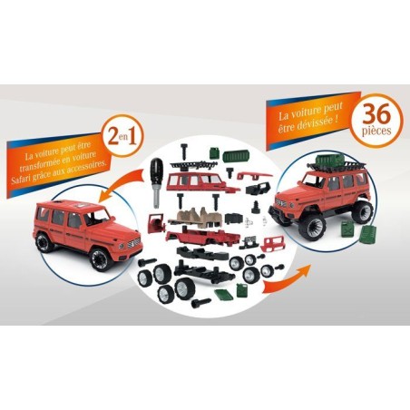 Set de construction 2-en-1 - KLEIN - 3807 - Mercedes-Benz Classe G - 36 pieces - Avec tournevis - Des 3 ans