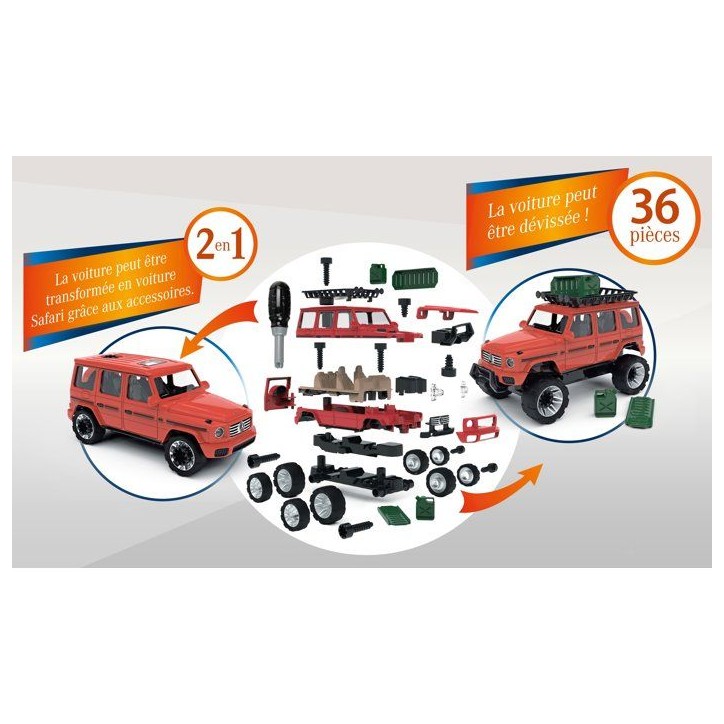 Set de construction 2-en-1 - KLEIN - 3807 - Mercedes-Benz Classe G - 36 pieces - Avec tournevis - Des 3 ans