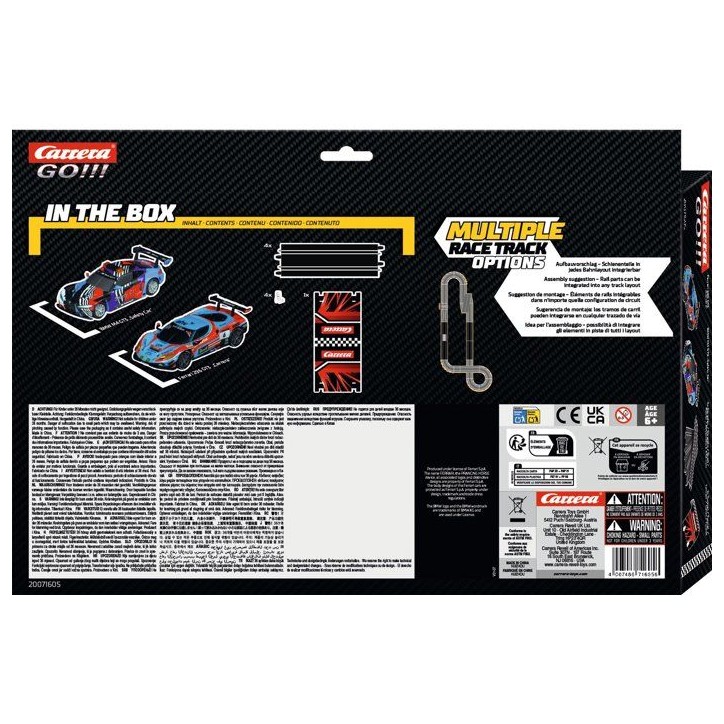Kit d'extension circuit et voitures - CARRERA GO!!! - Extension set 2 - 2 voitures GT Racer - Échelle 1:43 - Des 6 ans Kit d'extension circuit et voitures - CARRERA GO!!! - Extension set 2 - 2 voitures GT Racer - Échelle 1:43 - Des 6 ans