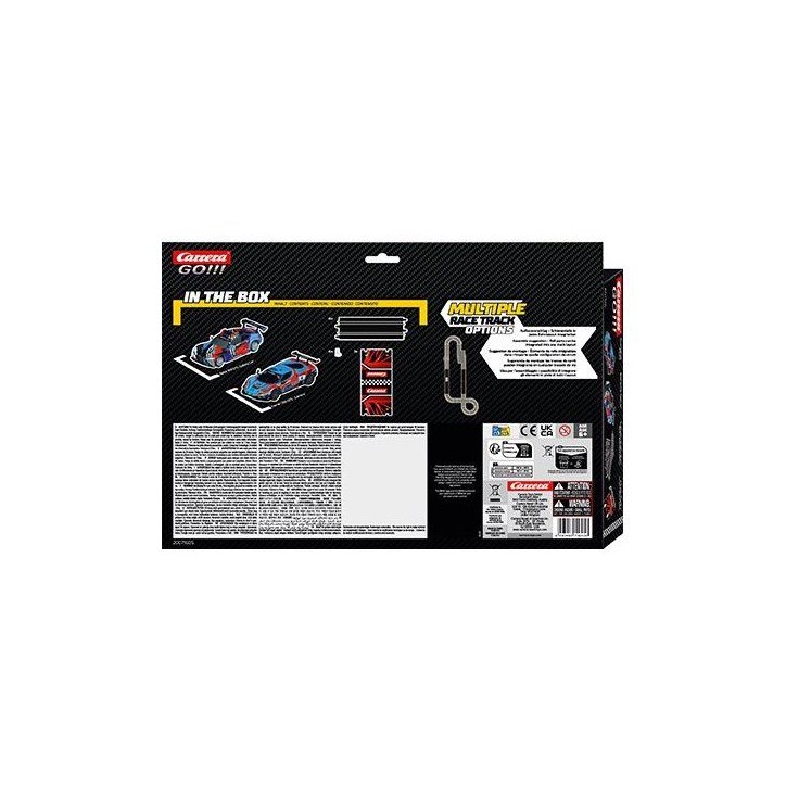 Kit d'extension circuit et voitures - CARRERA GO!!! - Extension set 2 - 2 voitures GT Racer - Échelle 1:43 - Des 6 ans Kit d'extension circuit et voitures - CARRERA GO!!! - Extension set 2 - 2 voitures GT Racer - Échelle 1:43 - Des 6 ans