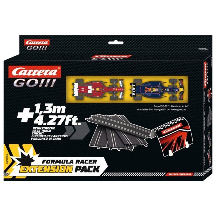 Kit d'extension circuit et voitures - CARRERA GO!!! - Extension set 2 - 2 voitures F1 - Échelle 1:43 - Des 6 ans Kit d'extension circuit et voitures - CARRERA GO!!! - Extension set 2 - 2 voitures F1 - Échelle 1:43 - Des 6 ans