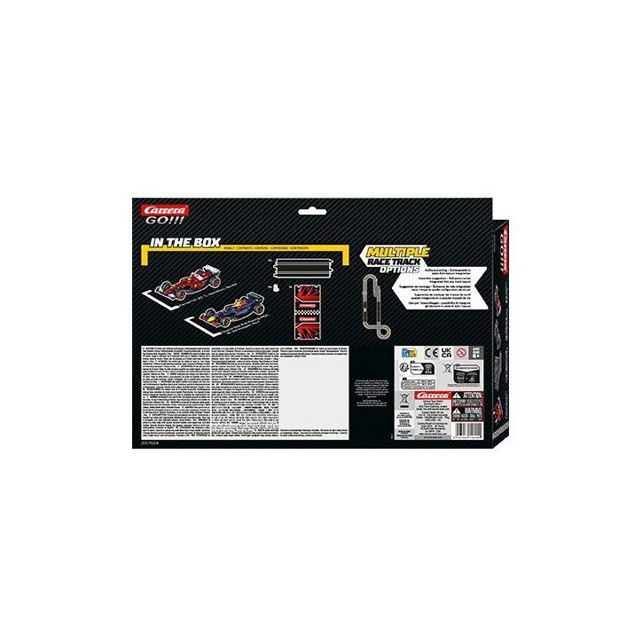 Kit d'extension circuit et voitures - CARRERA GO!!! - Extension set 2 - 2 voitures F1 - Échelle 1:43 - Des 6 ans Kit d'extension circuit et voitures - CARRERA GO!!! - Extension set 2 - 2 voitures F1 - Échelle 1:43 - Des 6 ans