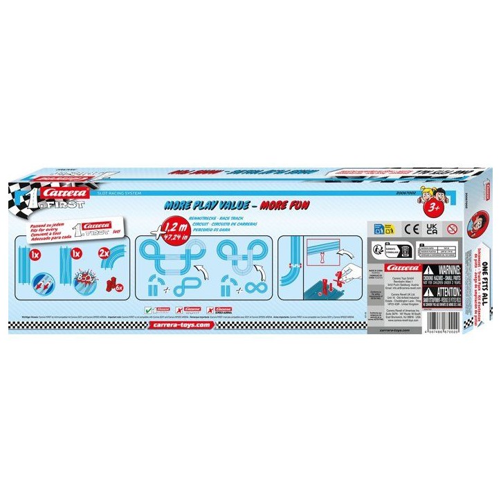 Accessoires de circuits - CARRERA First - Pack d'extension simple - Des 3 ans Accessoires de circuits - CARRERA First - Pack d'extension simple - Des 3 ans