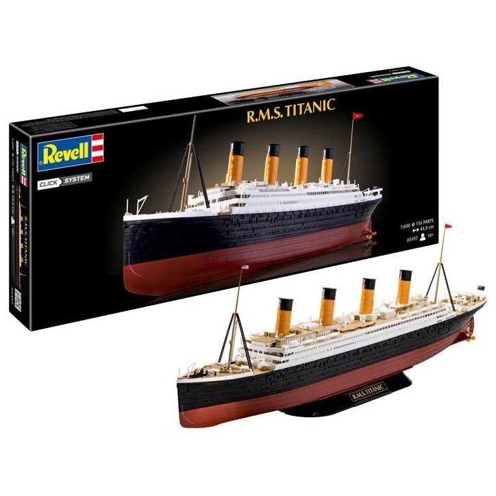 Maquette a construire - REVELL - Click System - R.M.S TITANIC - Sans colle - Pieces pré-peintes Maquette a construire - REVELL - Click System - R.M.S TITANIC - Sans colle - Pieces pré-peintes