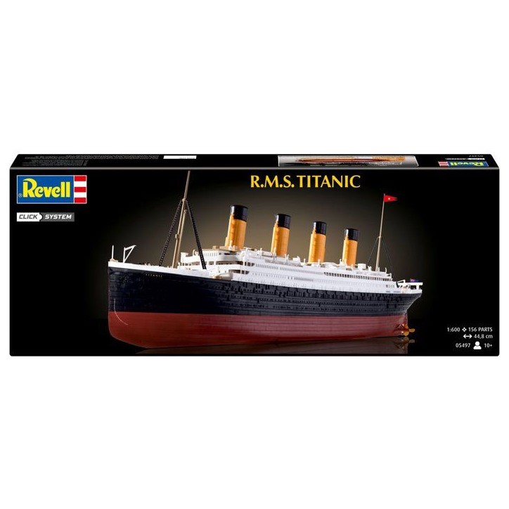 Maquette a construire - REVELL - Click System - R.M.S TITANIC - Sans colle - Pieces pré-peintes Maquette a construire - REVELL - Click System - R.M.S TITANIC - Sans colle - Pieces pré-peintes