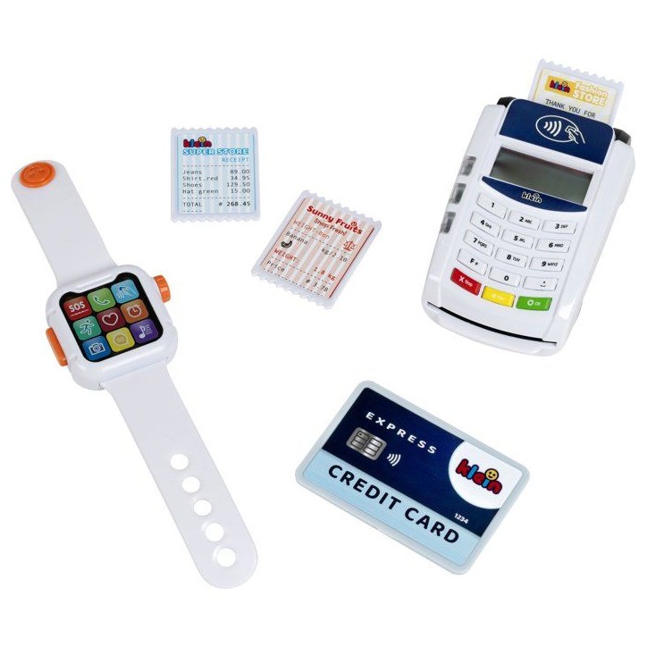 Terminal de paiement avec montre électroniques - KLEIN - 7276 - Sons, lumiere, paiement sans contact - Des 3 ans Terminal de paiement avec montre électroniques - KLEIN - 7276 - Sons, lumiere, paiement sans contact - Des 3 ans