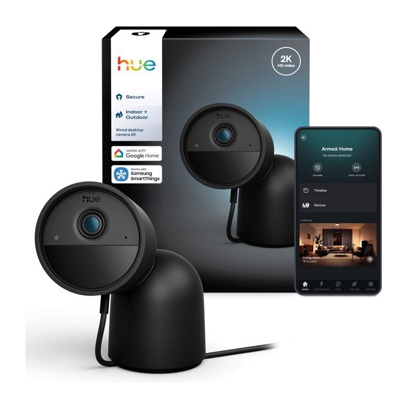 Caméra connectée - Philips Hue - Extérieur - Filaire - Vision noctu