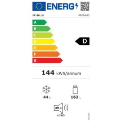 Réfrigérateur combiné - FRIGELUX - RDP210BD - 208 L - 55 x 57 x 141