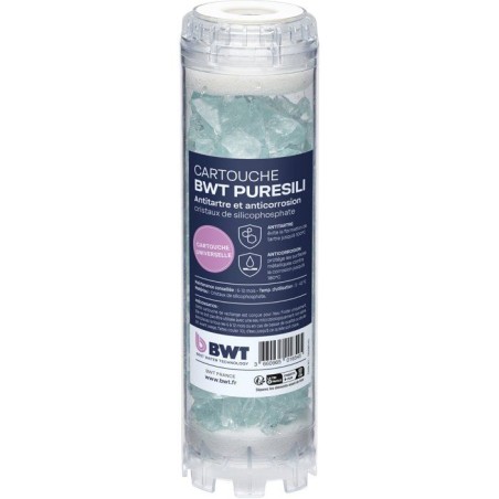 Cartouche antitartre - BWT - PURESILI - Cristaux silicophosphates - An