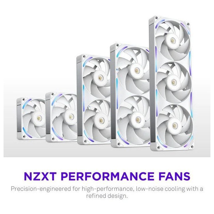 Ventilateur PC - NZXT - F120X RGB (RF-U12PN-W1) - Ø 120 mm Ventilateur PC - NZXT - F120X RGB (RF-U12PN-W1) - Ø 120 mm