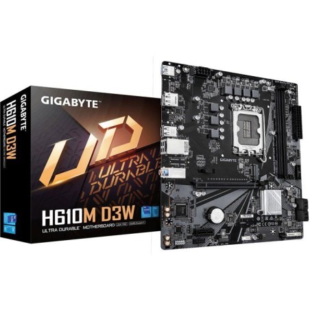 Carte mere - GIGABYTE - H610M D3W - Format Micro-ATX - Chipset Intel H