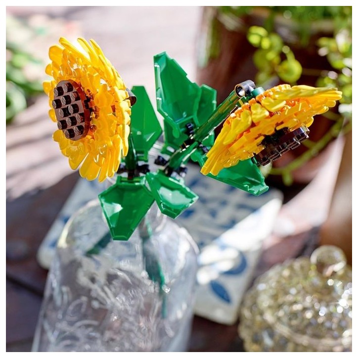 LEGO Botanicals 40524 Tournesols - Kit de Construction de Fleurs Artificielles - Pour adulte ou enfant des 8 ans