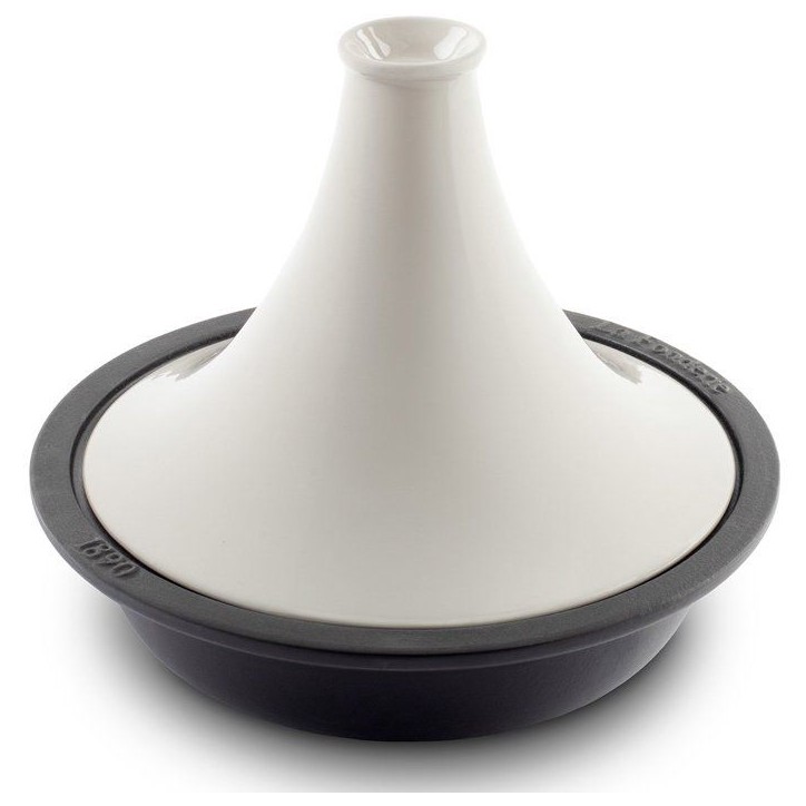 Tajine en fonte - LA FONDERIE 1890 - ASILAH - Ø 29 cm - Tous feux dont induction - Couvercle céramique - Beige Tajine en fonte - LA FONDERIE 1890 - ASILAH - Ø 29 cm - Tous feux dont induction - Couvercle céramique - Beige