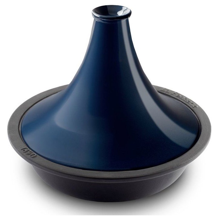 Tajine en fonte - LA FONDERIE 1890 - TINGHIR - Ø 29 cm - Tous feux dont induction - Couvercle céramique - Bleu Tajine en fonte - LA FONDERIE 1890 - TINGHIR - Ø 29 cm - Tous feux dont induction - Couvercle céramique - Bleu