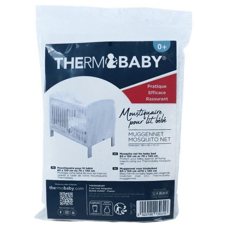 THERMOBABY Moustiquaire lit 60x120 et 70x140 THERMOBABY Moustiquaire lit 60x120 et 70x140