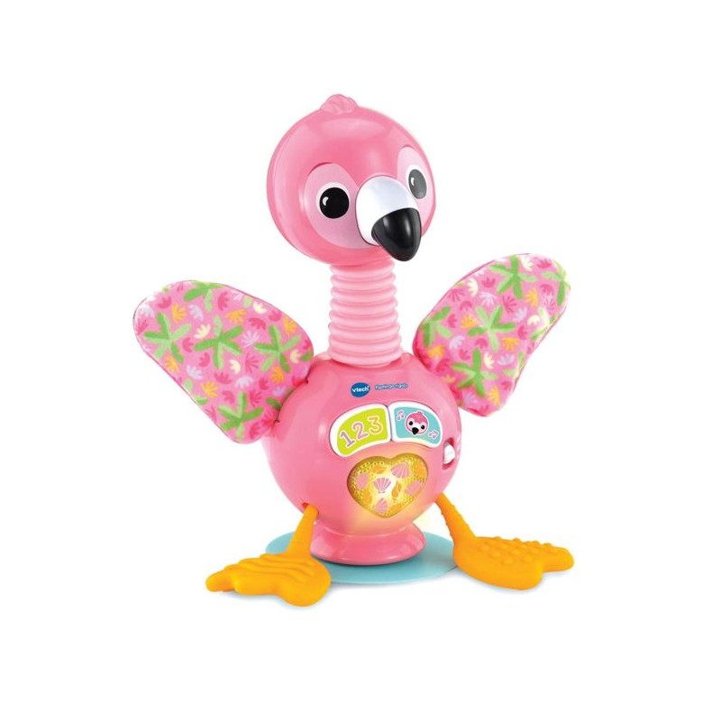 VTECH Flamingo Rigolo — Jouet d'éveil flamant rose 9-36 mois, sons,