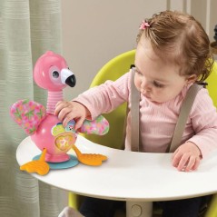 VTECH Flamingo Rigolo — Jouet d'éveil flamant rose 9-36 mois, sons, mélodies et ventouse