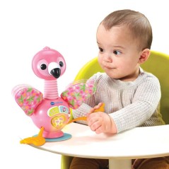 VTECH Flamingo Rigolo — Jouet d'éveil flamant rose 9-36 mois, sons,