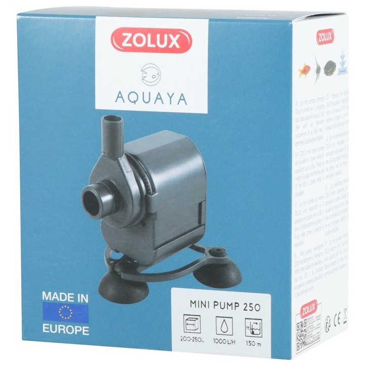 Mini pompe a eau aquarium - ZOLUX - 13 W - Débit 1000 L/H - Buse refoulement rotative - Pour aquarium de 160 a 250 L Mini pompe a eau aquarium - ZOLUX - 13 W - Débit 1000 L/H - Buse refoulement rotative - Pour aquarium de 160 a 250 L