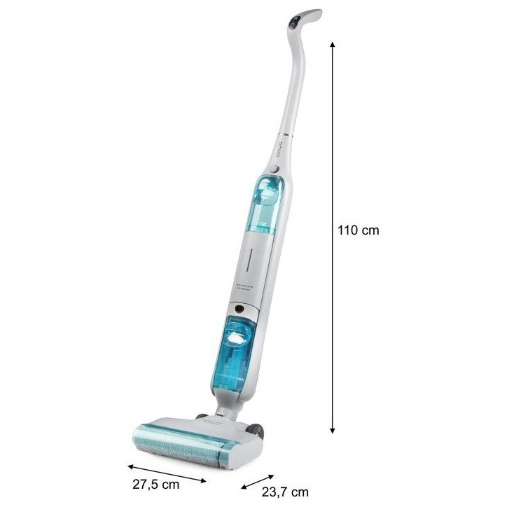 Aspirateur balai laveur - DOMO DO253SW - 10 000 Pa - 35 min - 75 m² - 450 ml - Blanc / Bleu Aspirateur balai laveur - DOMO DO253SW - 10 000 Pa - 35 min - 75 m² - 450 ml - Blanc / Bleu