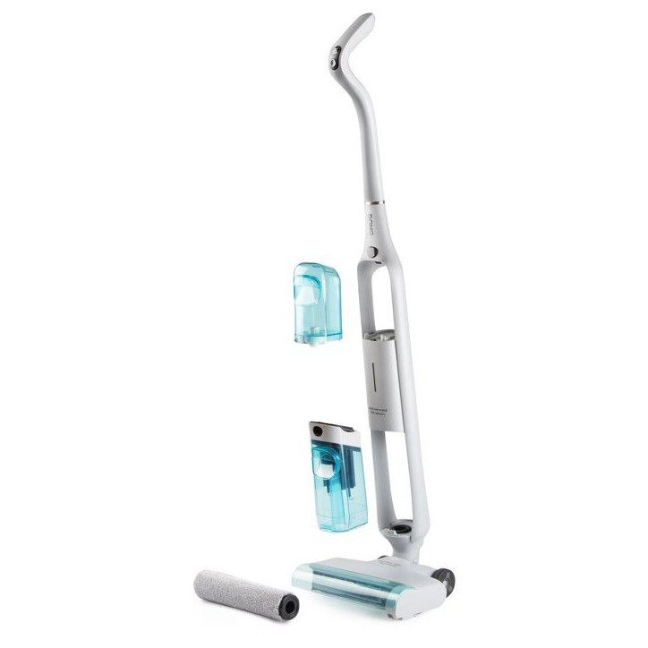 Aspirateur balai laveur - DOMO DO253SW - 10 000 Pa - 35 min - 75 m² - 450 ml - Blanc / Bleu Aspirateur balai laveur - DOMO DO253SW - 10 000 Pa - 35 min - 75 m² - 450 ml - Blanc / Bleu